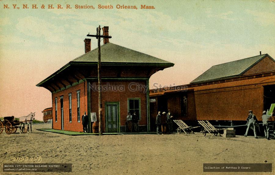 Postcard: New York, New Haven & Hartford Railroad Station, South Orleans, Massachusetts